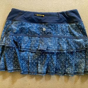 Lululemon tennis skirt with built in boy short
